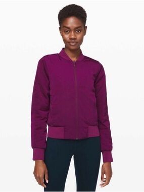 lululemon Reversible Bomber Jacket in Plum